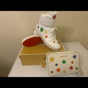 Michael Kors Trent hightop optic white sneaker size 11